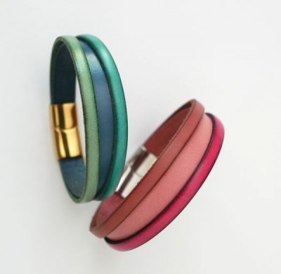 manchette multi cuirs femme
