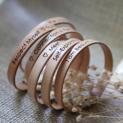 bracelets aux messages de motivation bien être