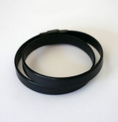 Bracelet cuir homme double tour de poignet