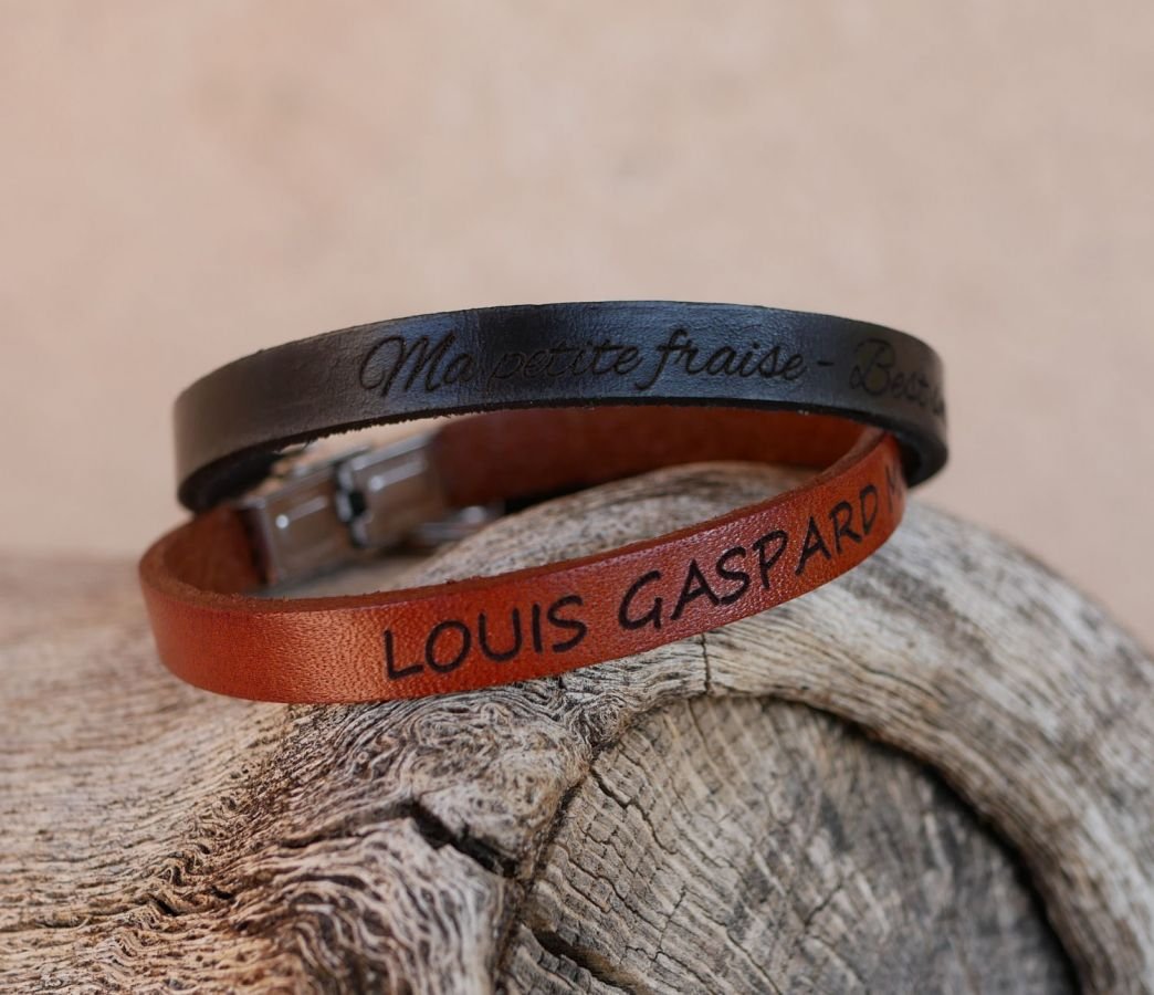 Mixed leather bracelet 9mm adjustable clasp