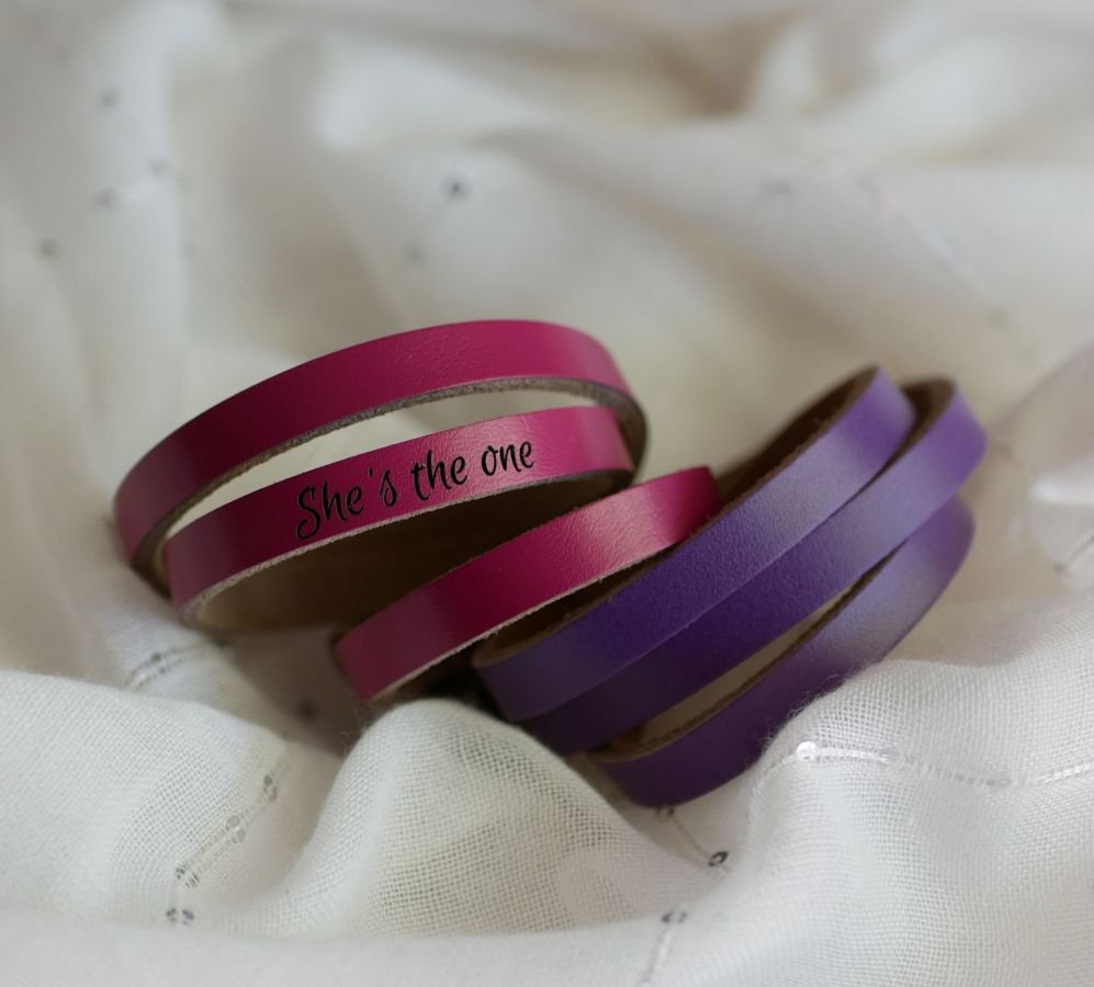 Mixed bracelet 3 turns in leather color of your choice
