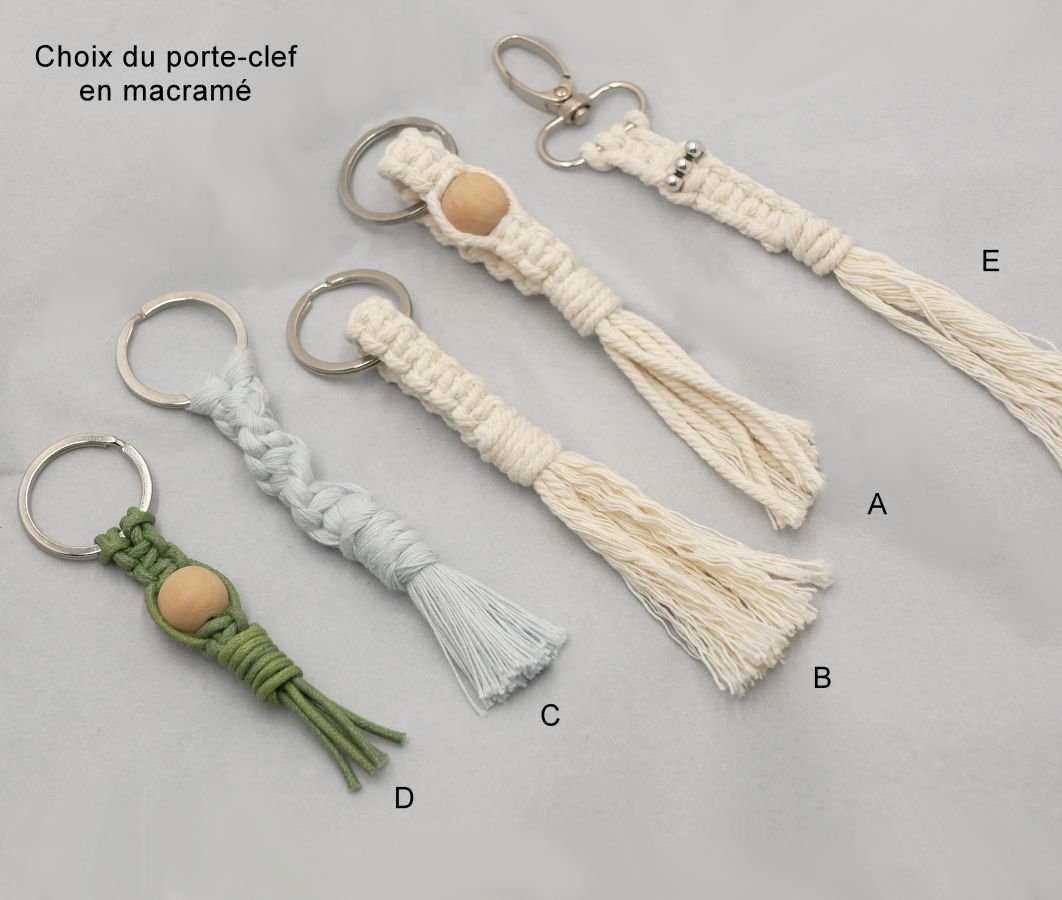 Gift box for men engraved usb key + customizable leather bracelet + macramé key ring 