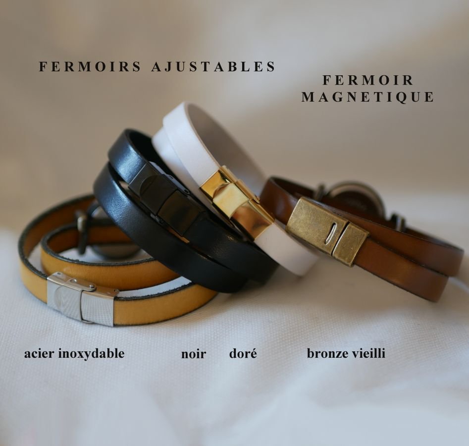 Customizable watch with bronze dial and Arabic numerals on a 2-turn leather strap 