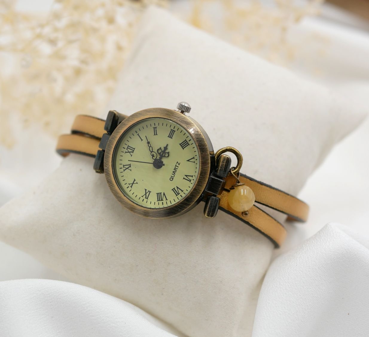 Watch for women with double leather strap, choice of color 