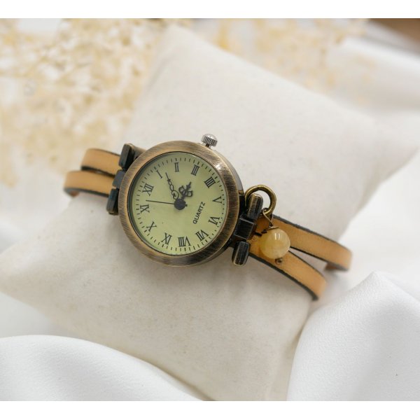 Watch for women with double leather strap, choice of color 