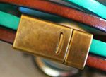 T-Magnetic clasp in antique brass (+ 3.00 €)