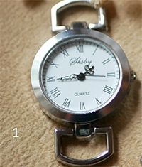 Silver dial with Roman numerals (white background)